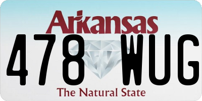AR license plate 478WUG