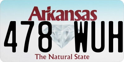 AR license plate 478WUH