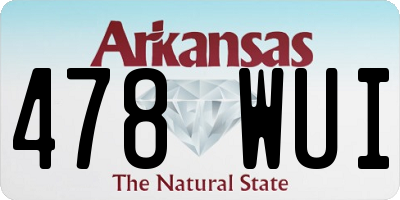 AR license plate 478WUI