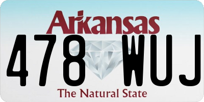 AR license plate 478WUJ