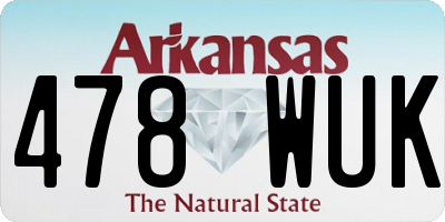 AR license plate 478WUK