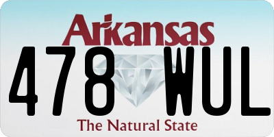 AR license plate 478WUL