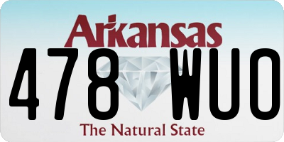 AR license plate 478WUO