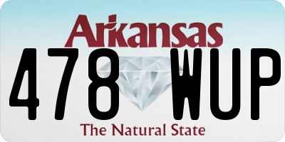 AR license plate 478WUP
