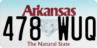 AR license plate 478WUQ