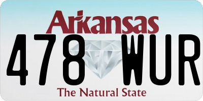 AR license plate 478WUR