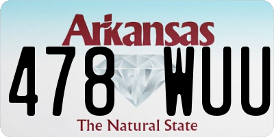 AR license plate 478WUU