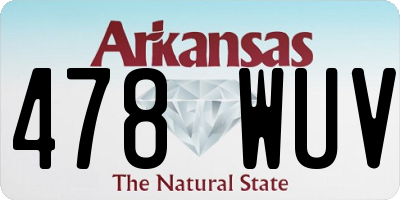 AR license plate 478WUV