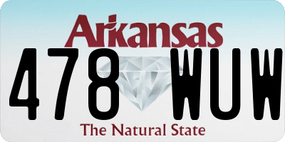 AR license plate 478WUW