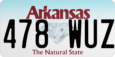AR license plate 478WUZ