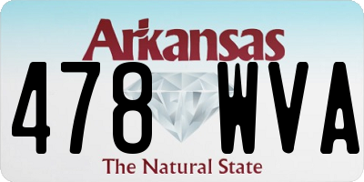 AR license plate 478WVA