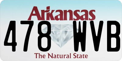 AR license plate 478WVB