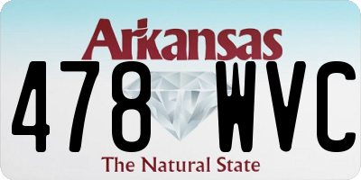 AR license plate 478WVC
