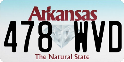 AR license plate 478WVD