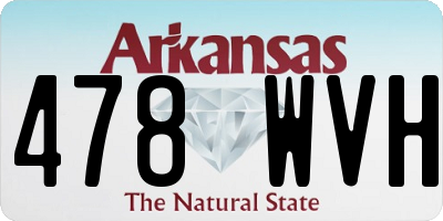 AR license plate 478WVH