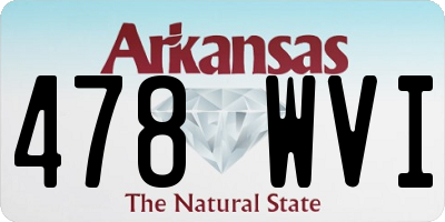 AR license plate 478WVI