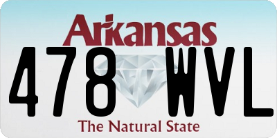 AR license plate 478WVL
