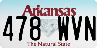 AR license plate 478WVN