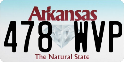 AR license plate 478WVP