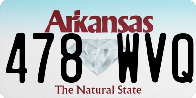AR license plate 478WVQ