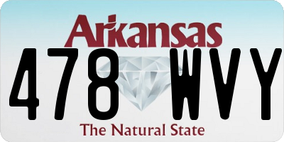 AR license plate 478WVY