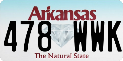 AR license plate 478WWK