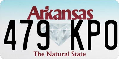 AR license plate 479KPO