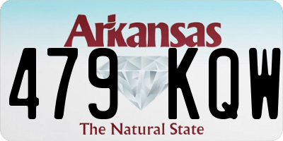 AR license plate 479KQW