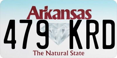 AR license plate 479KRD