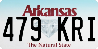 AR license plate 479KRI