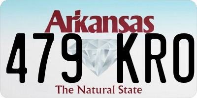 AR license plate 479KRO
