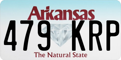 AR license plate 479KRP