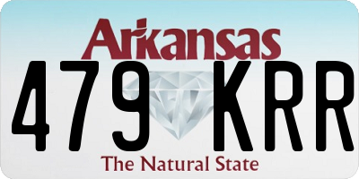 AR license plate 479KRR