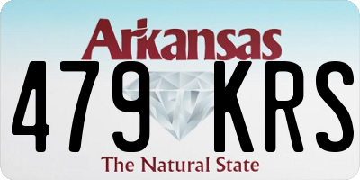 AR license plate 479KRS