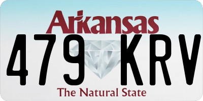 AR license plate 479KRV