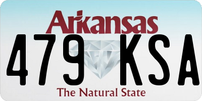 AR license plate 479KSA