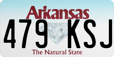 AR license plate 479KSJ