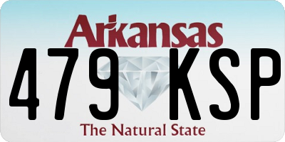 AR license plate 479KSP