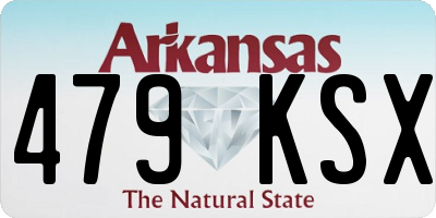 AR license plate 479KSX