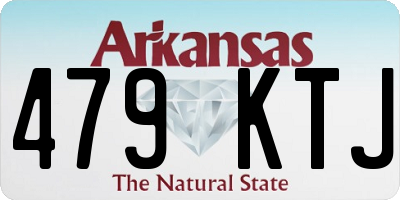 AR license plate 479KTJ