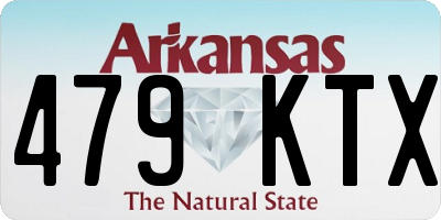 AR license plate 479KTX