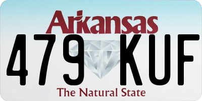 AR license plate 479KUF