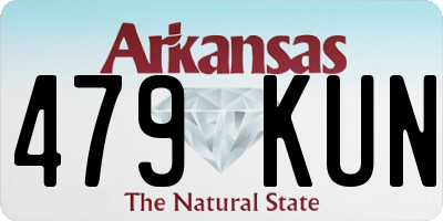 AR license plate 479KUN