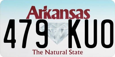 AR license plate 479KUO