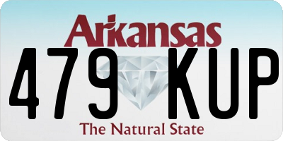 AR license plate 479KUP