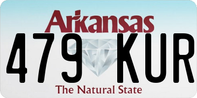 AR license plate 479KUR