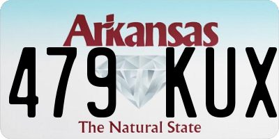 AR license plate 479KUX
