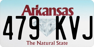 AR license plate 479KVJ