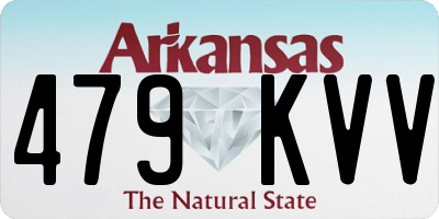 AR license plate 479KVV