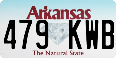 AR license plate 479KWB